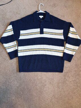 Mens BP Navy Blue Oversized Sweater Sz-SM
